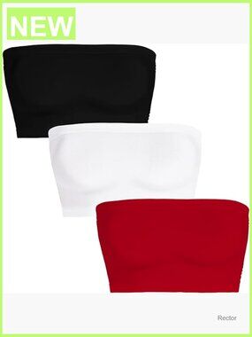 Strapless Crop Top Bandeau Tube Tops Summer Going Out Tank Top